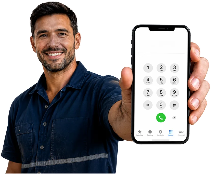 Our plumber taking a booking call for Kogarah