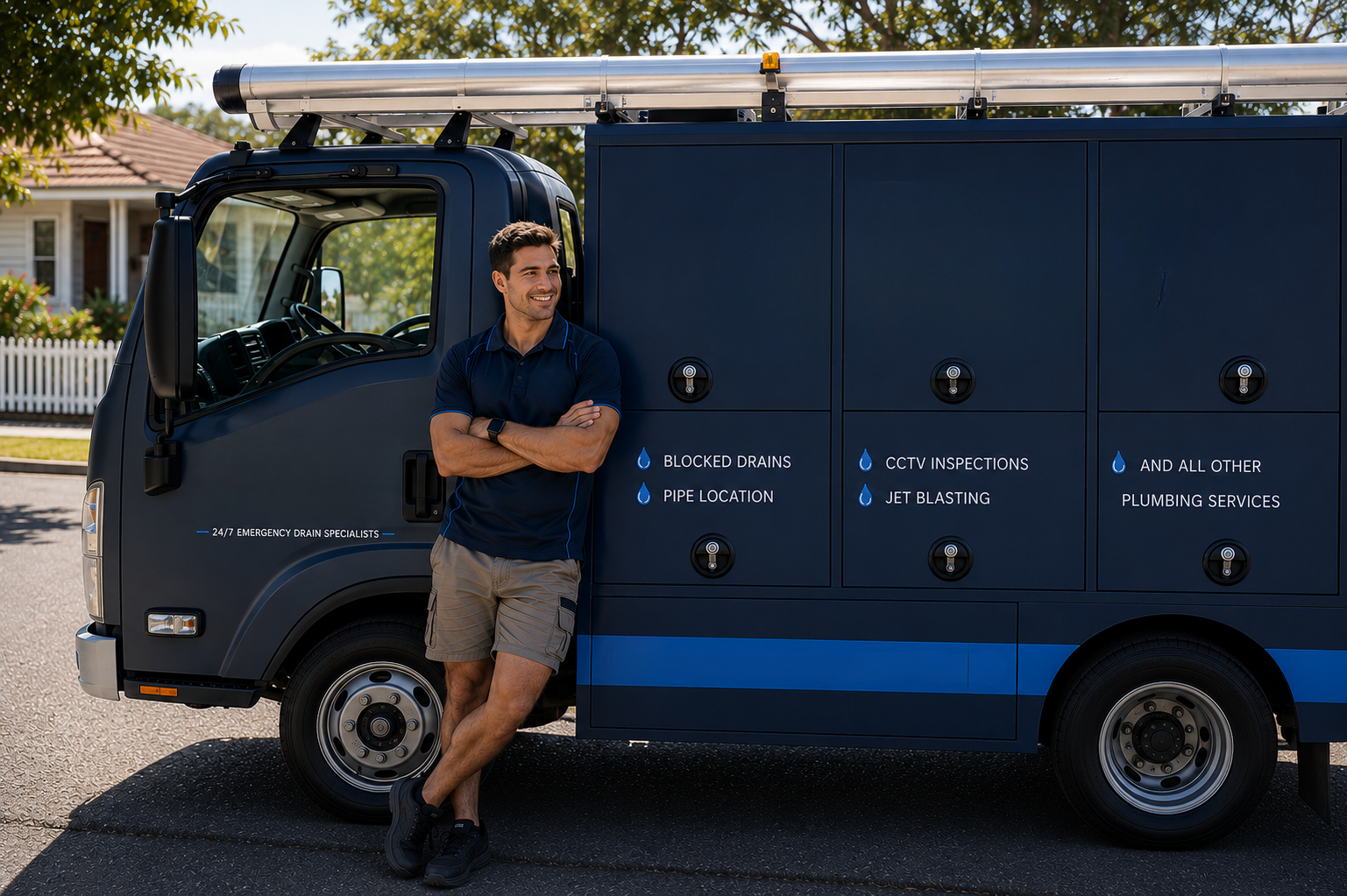 Plumber with Kogarah Blocked Drains van