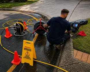On-site drain inspection at a Kogarah property